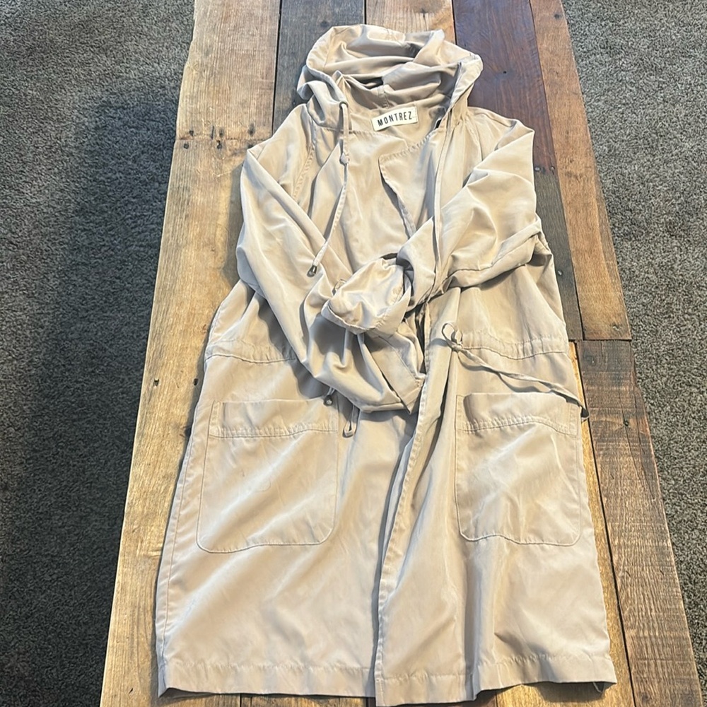 Light beige trenchcoat